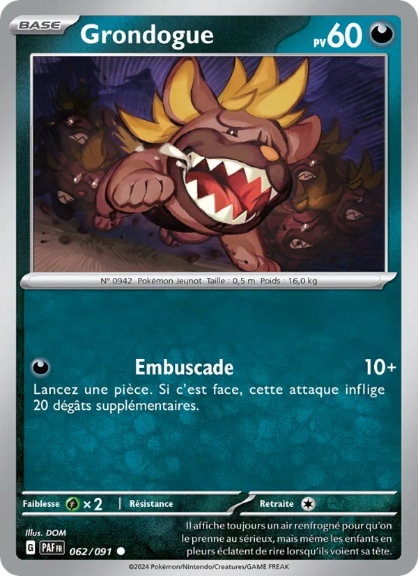 Grondogue 62/91 — EV04.5 – Destinées de Paldea
