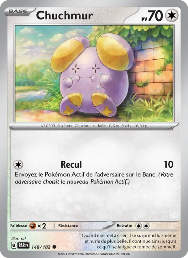 Chuchmur 148/182 — EV04 – Faille Paradoxe — Carte Pokémon française