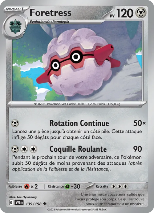 Foretress 139/198 — EV01 – Écarlate et Violet