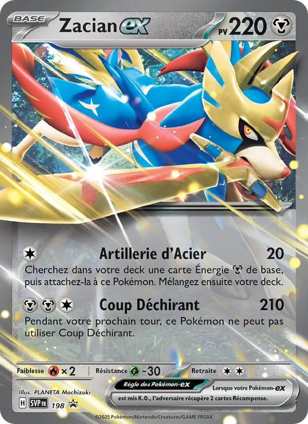 Zacian-ex 198/225 — SVP — Promos Écarlate et Violet