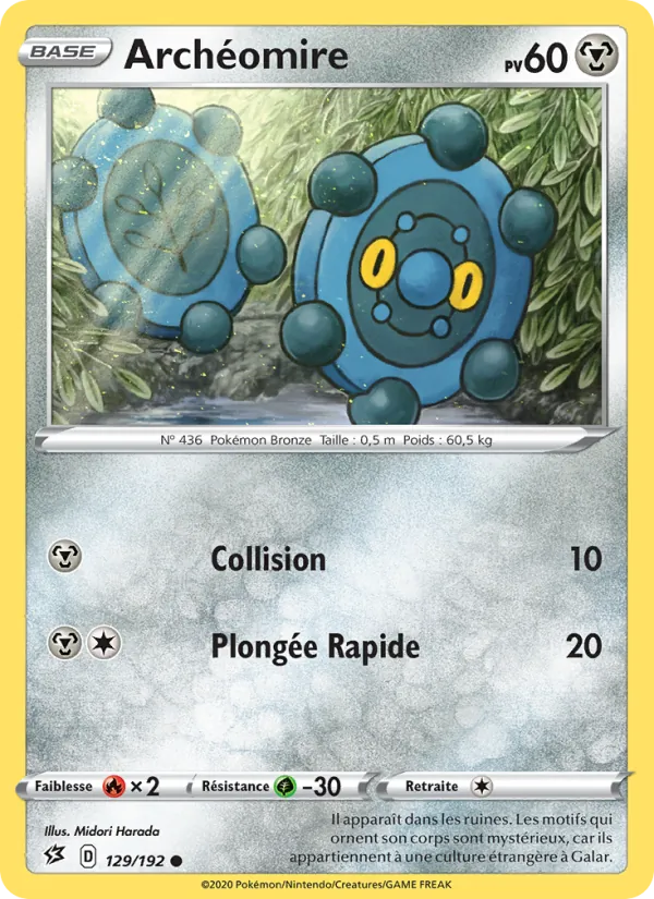 Archéomire 129/192 — EB02 – Clash des Rebelles — Carte Pokémon française
