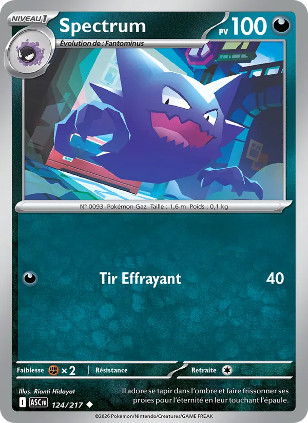 Spectrum 124/217 — ME02.5 – Héros Transcendants — Carte Pokémon française