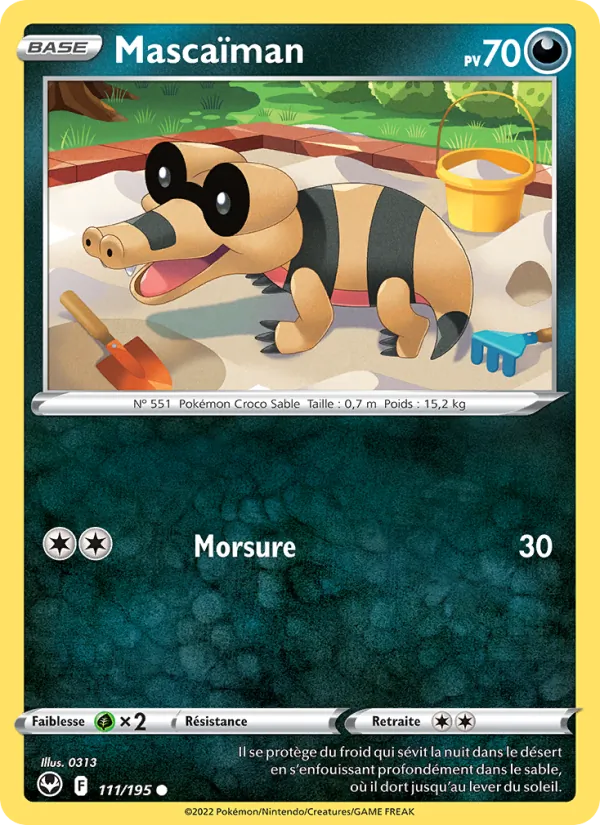 Mascaïman 111/195 — EB12 – Tempête Argentée — Carte Pokémon française