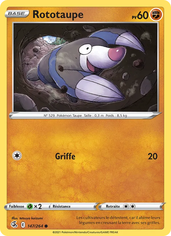 Rototaupe 147/264 — EB08 - Poing de Fusion