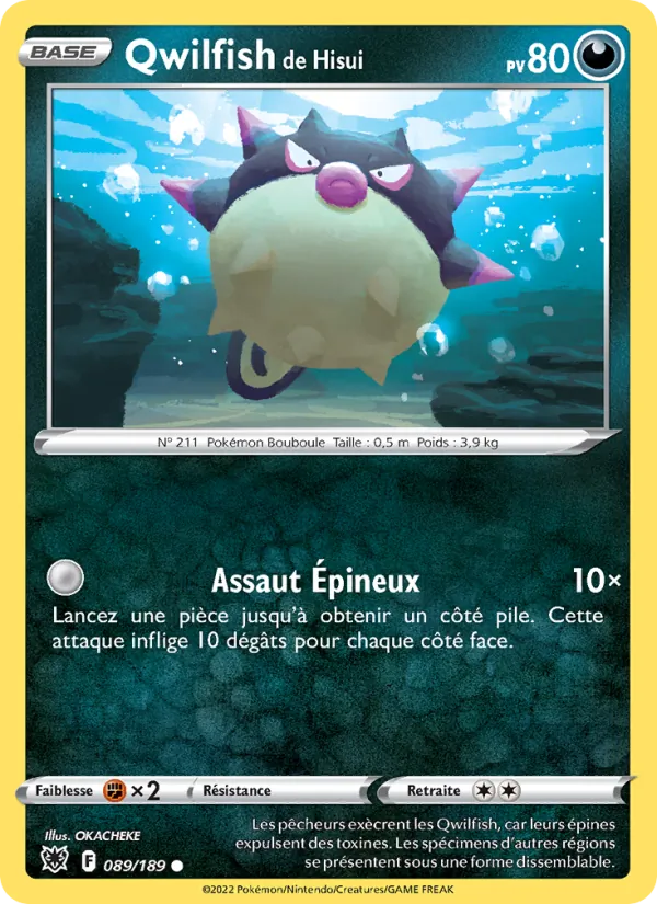 Qwilfish de Hisui 89/189 — EB10 – Astres Radieux