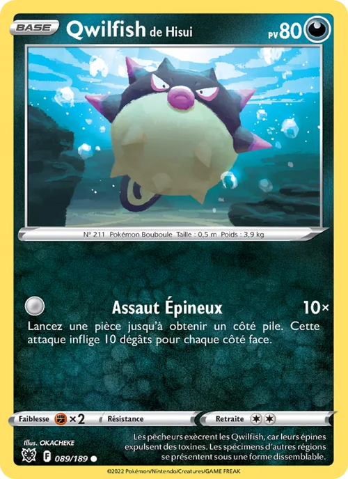Qwilfish de Hisui 89/189 — EB10 – Astres Radieux