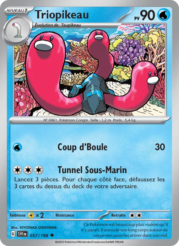 Triopikeau 57/198 — EV01 – Écarlate et Violet — Carte Pokémon française
