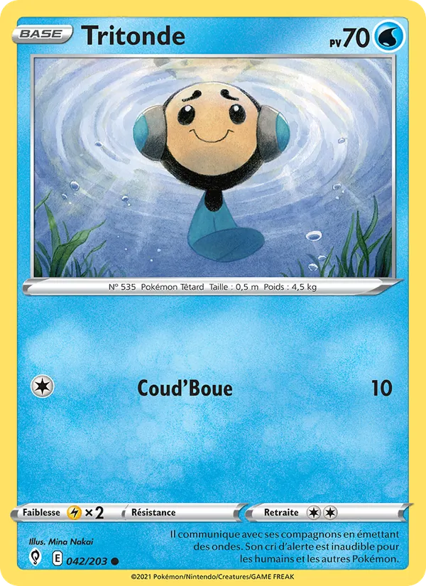 Tritonde 42/203 — EB07 - Evolution Céleste — Carte Pokémon française