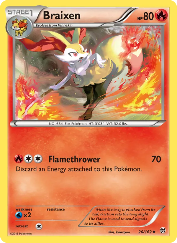Roussil 26/162 — XY8 – BREAKthrough — Carte Pokémon anglaise