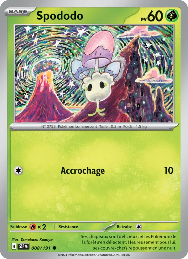 Spododo 8/191 — EV08 – Étincelles Déferlantes — Carte Pokémon française