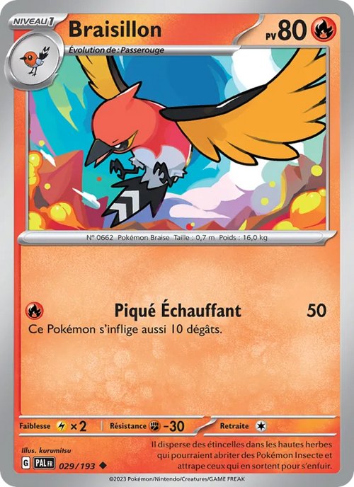 Braisillon 29/193 — EV02 – Évolutions à Paldea