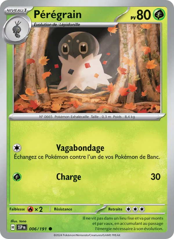 Pérégrain 6/191 — EV08 – Étincelles Déferlantes — Carte Pokémon française