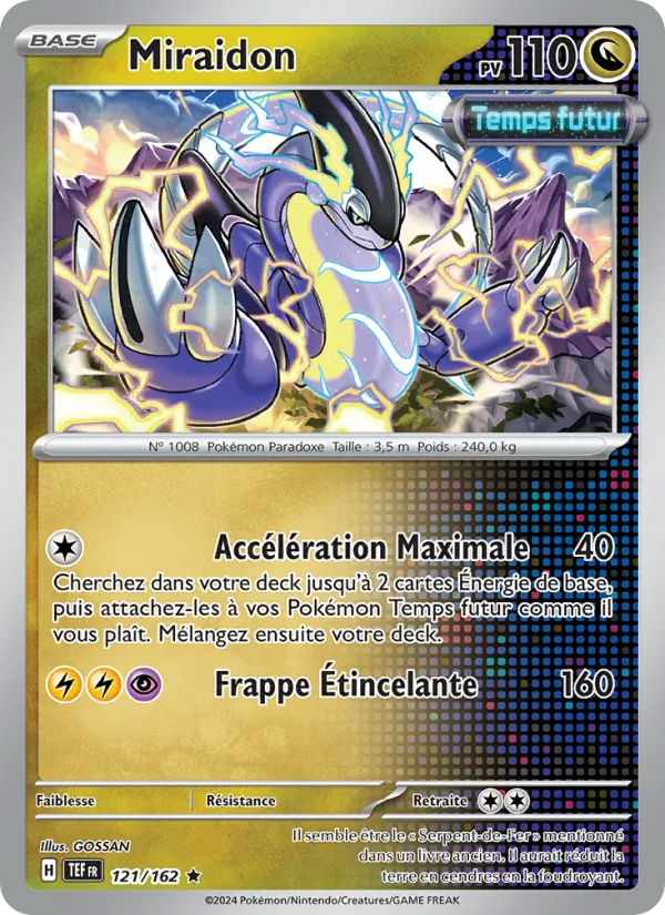 Miraidon 121/162 — EV05 – Forces Temporelles — Carte Pokémon française