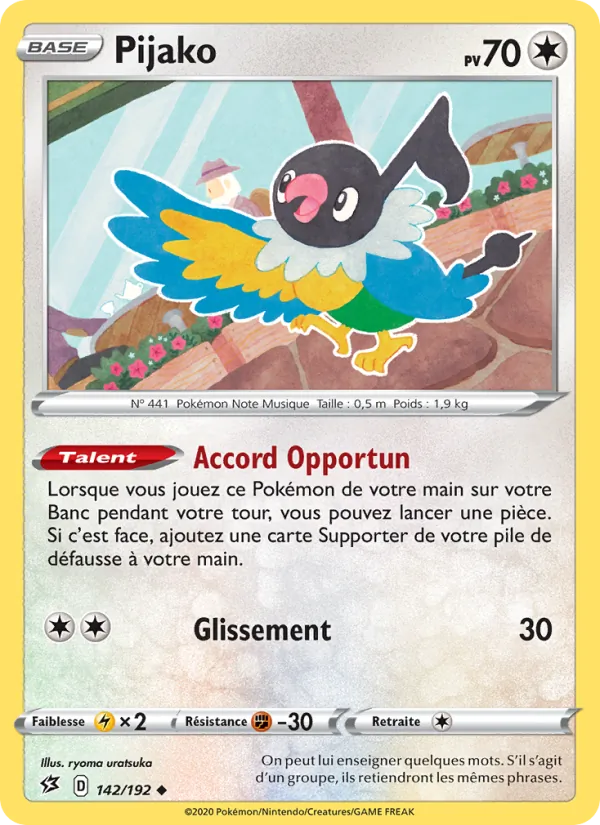 Pijako 142/192 — EB02 – Clash des Rebelles — Carte Pokémon française