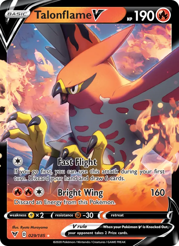 Flambusard V 29/185 — SWSH4 – Vivid Voltage