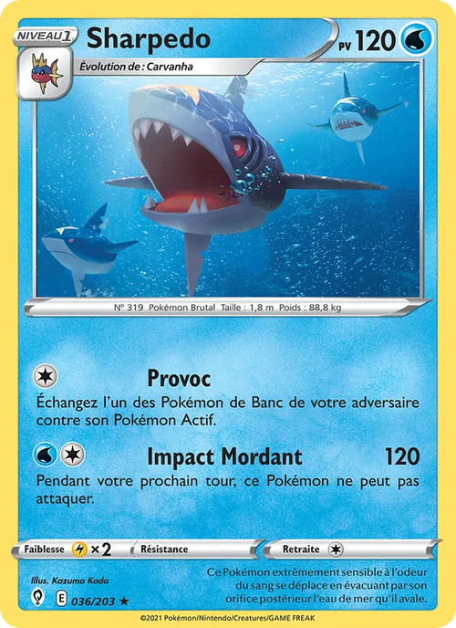 Sharpedo 36/203 — EB07 - Evolution Céleste