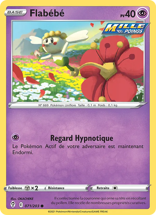 Flabébé 71/203 — EB07 - Evolution Céleste — Carte Pokémon française