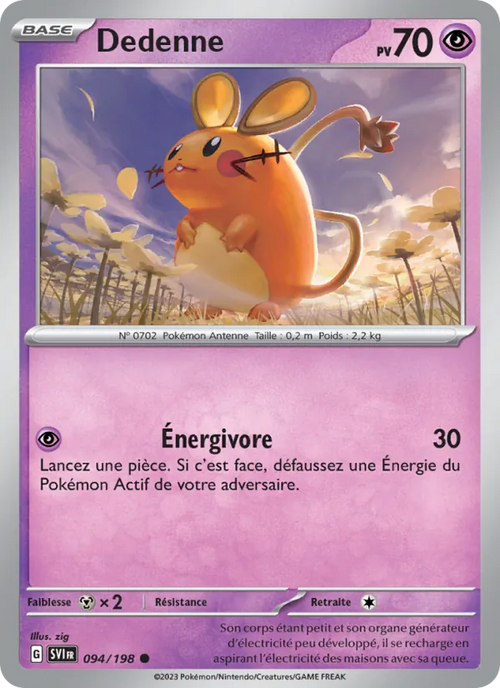 Dedenne 94/198 — EV01 – Écarlate et Violet