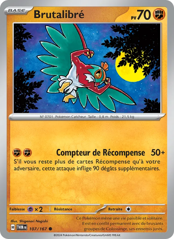 Brutalibré 107/167 — EV06 – Mascarade Crépusculaire — Carte Pokémon française