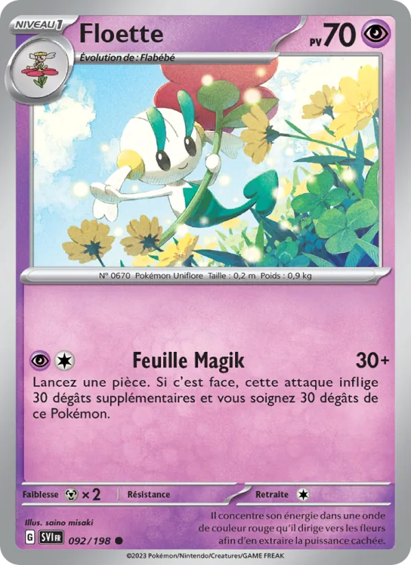 Floette 92/198 — EV01 – Écarlate et Violet