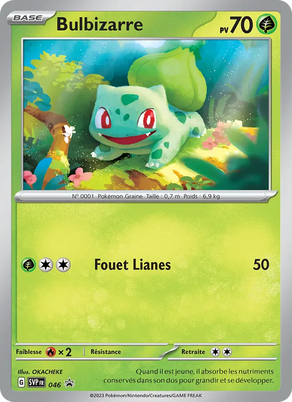 Bulbizarre 46/225 — SVP — Promos Écarlate et Violet — Carte Pokémon française