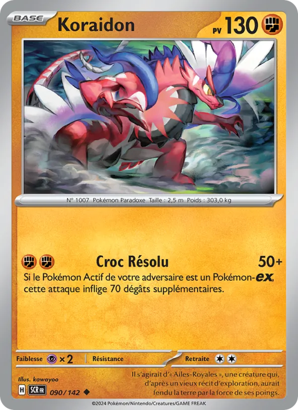 Koraidon 90/142 — EV07 — Couronne Stellaire — Carte Pokémon française