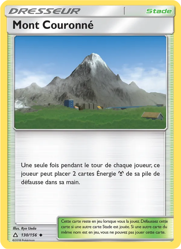 Mont Couronné 130/156 — SL5 – Ultra-Prisme — Carte Pokémon française