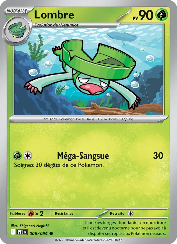 Lombre 6/94 — ME02 – Flammes Fantasmagoriques — Carte Pokémon française