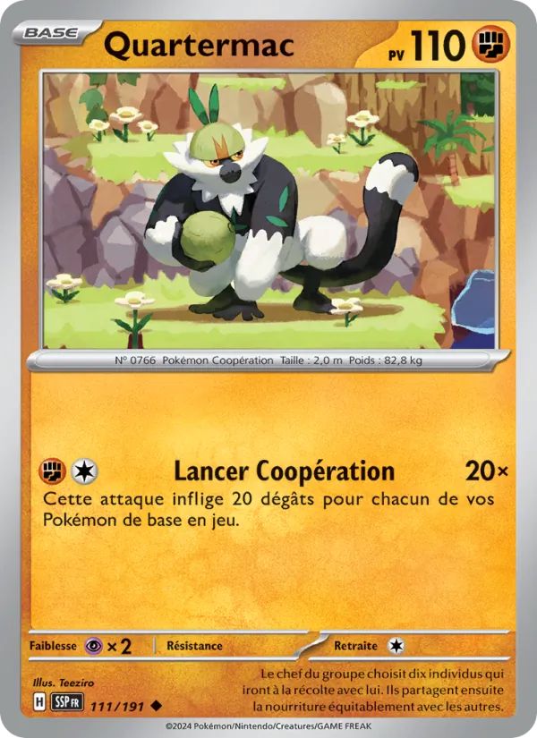 Quartermac 111/191 — EV08 – Étincelles Déferlantes — Carte Pokémon française