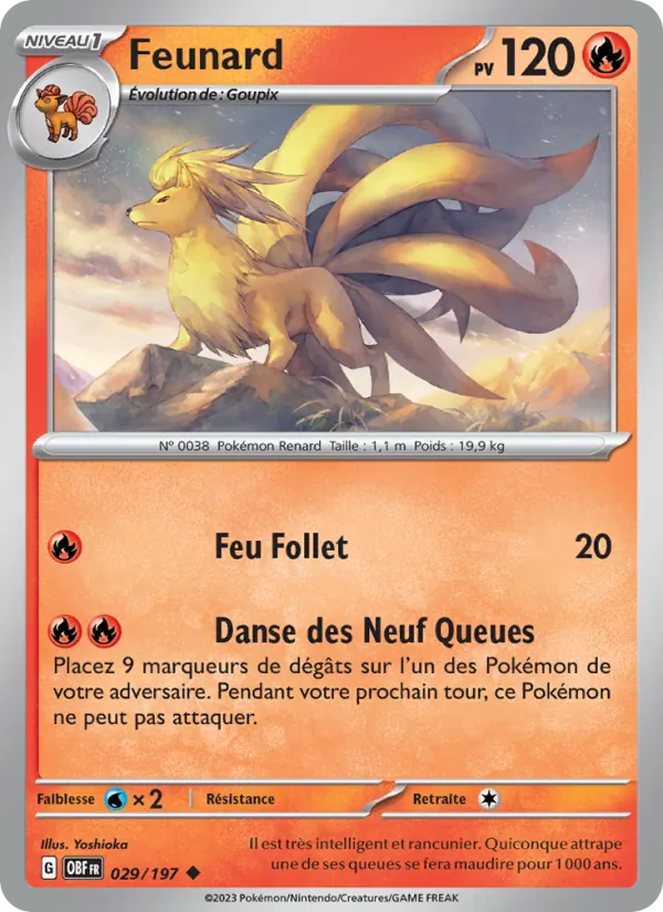 Feunard 29/197 — EV03 – Flammes Obsidiennes