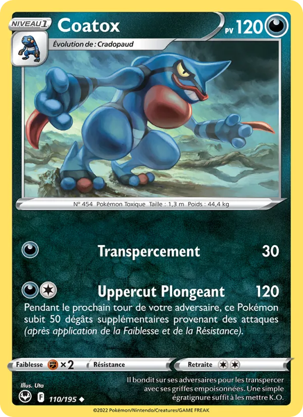 Coatox 110/195 — EB12 – Tempête Argentée — Carte Pokémon française