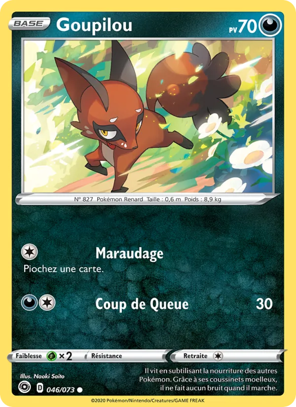 Goupilou 46/73 — EB03.5 – La Voie du Maître — Carte Pokémon française