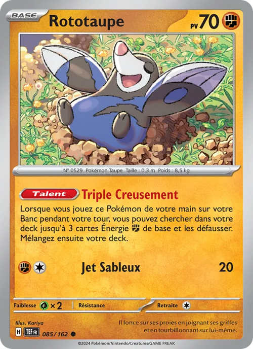 Rototaupe 85/162 — EV05 – Forces Temporelles