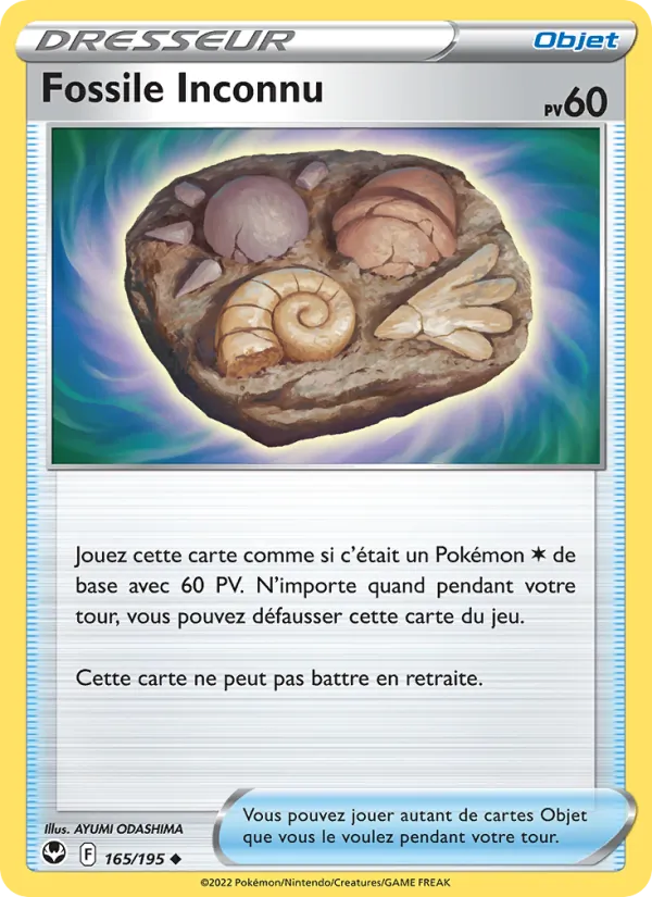 Fossile Inconnu 165/195 — EB12 – Tempête Argentée