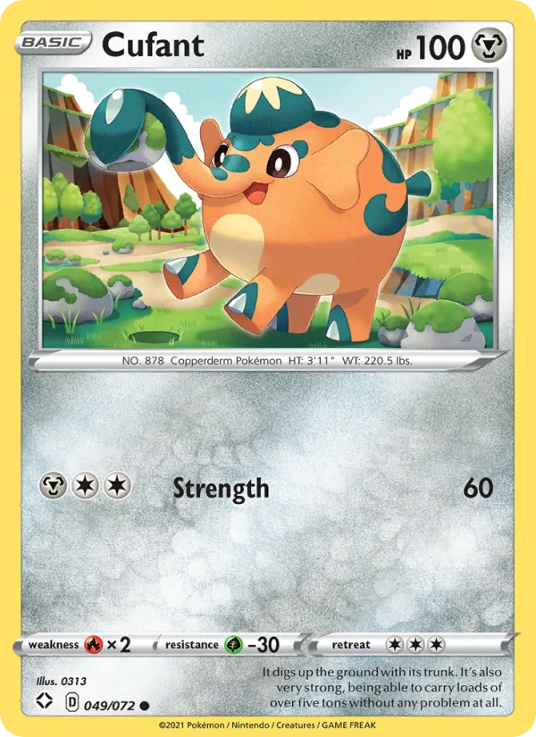 Charibari 49/72 — SWSH4.5 – Shining Fates — Carte Pokémon anglaise