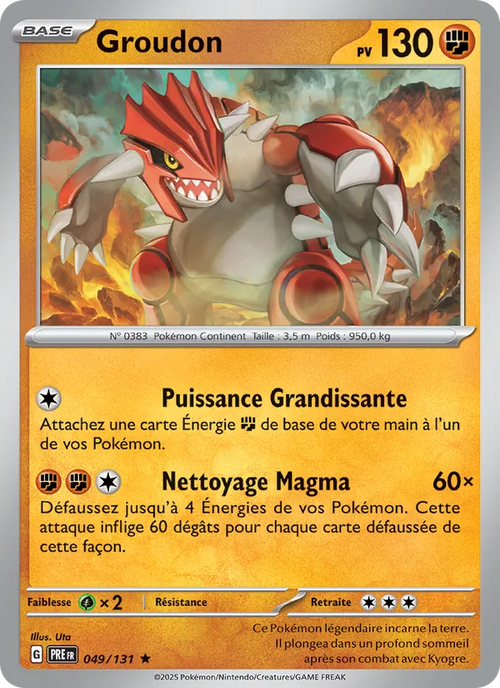 Groudon 49/131 — EV08.5 – Évolutions Prismatiques
