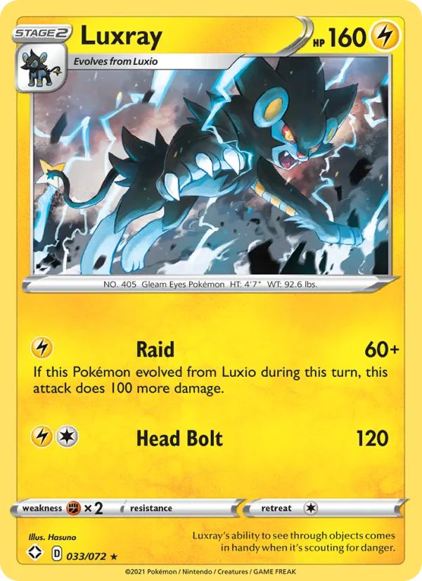 Luxray 33/72 — SWSH4.5 – Shining Fates