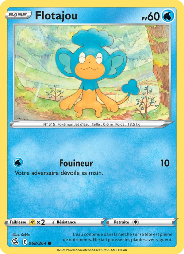Flotajou 68/264 — EB08 - Poing de Fusion — Carte Pokémon française