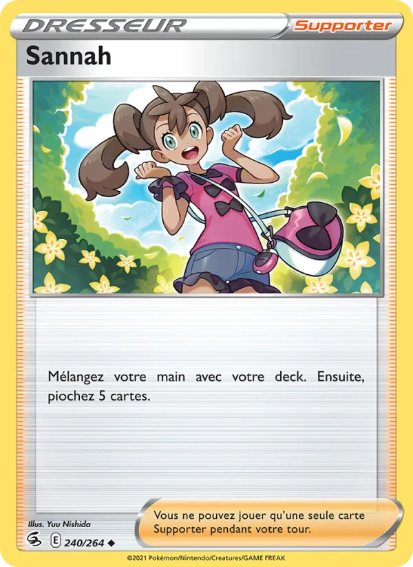 Sannah 240/264 — EB08 - Poing de Fusion — Carte Pokémon française