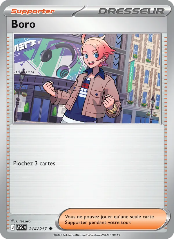 Boro 214/217 — ME02.5 – Héros Transcendants — Carte Pokémon française