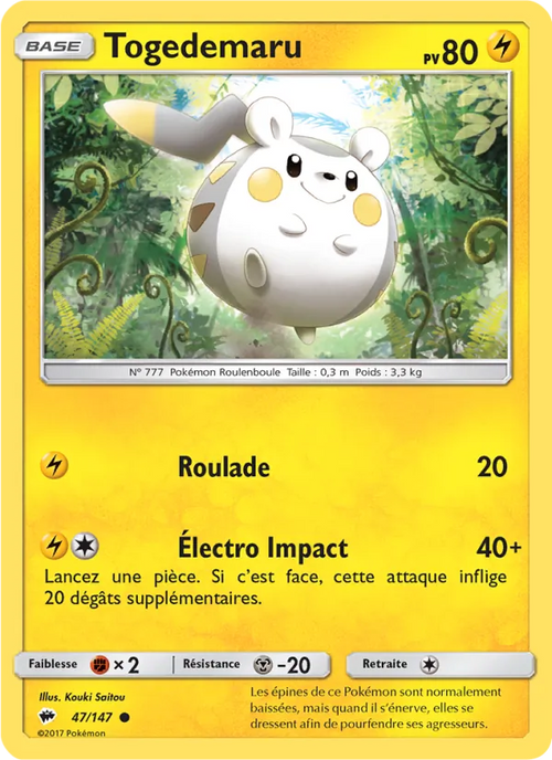 Togedemaru 47/147 — SL3 – Ombres Ardentes