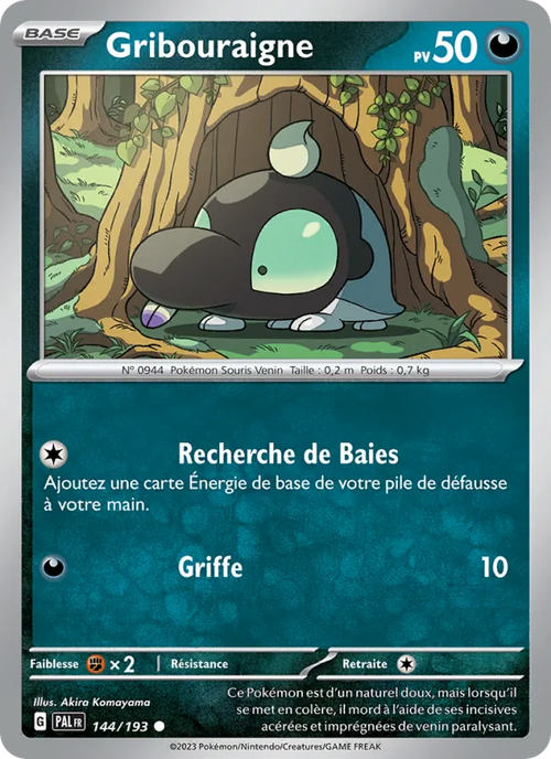 Gribouraigne 144/193 — EV02 – Évolutions à Paldea