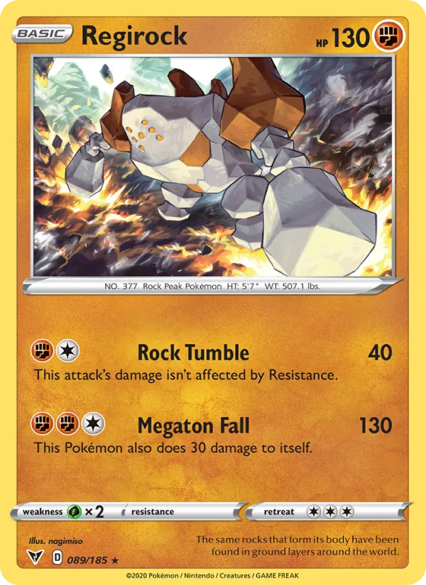 Regirock 89/185 — SWSH4 – Vivid Voltage