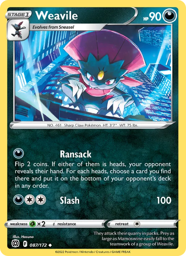 Dimoret 87/172 — SWSH9 – Brilliant Stars — Carte Pokémon anglaise