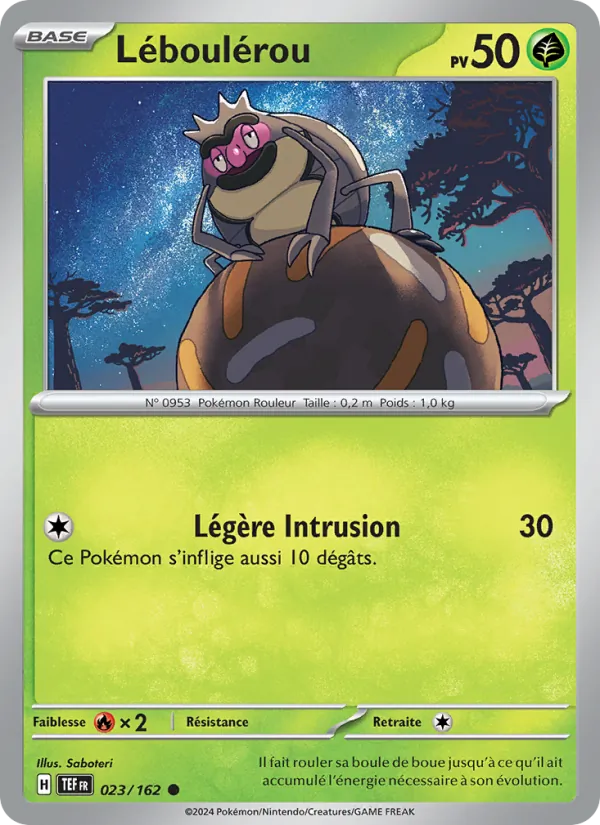 Léboulérou 23/162 — EV05 – Forces Temporelles — Carte Pokémon française