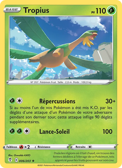 Tropius 6/203 — EB07 - Evolution Céleste