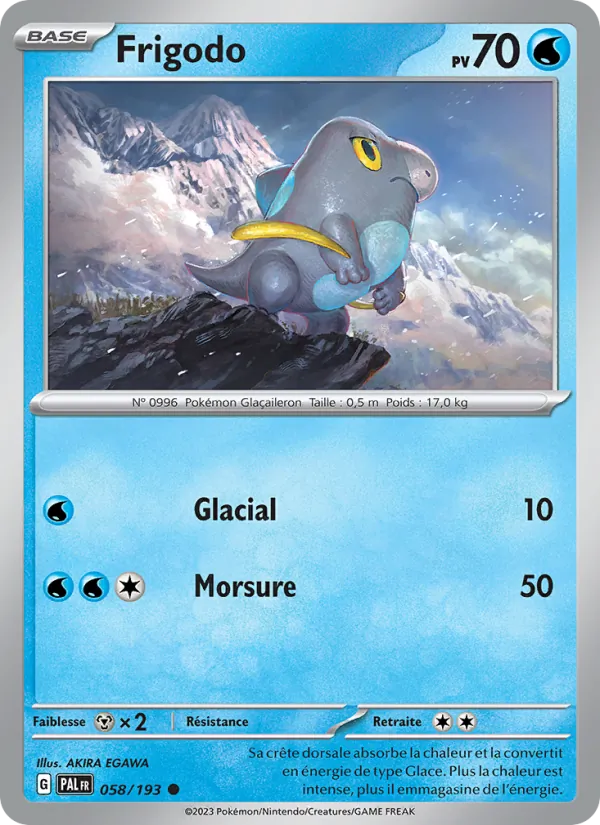 Frigodo 58/193 — EV02 – Évolutions à Paldea — Carte Pokémon française