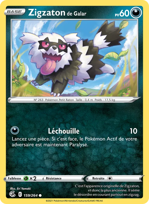 Zigzaton de Galar 159/264 — EB08 - Poing de Fusion