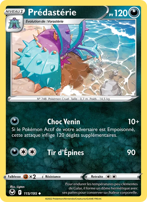 Prédastérie 115/195 — EB12 – Tempête Argentée — Carte Pokémon française