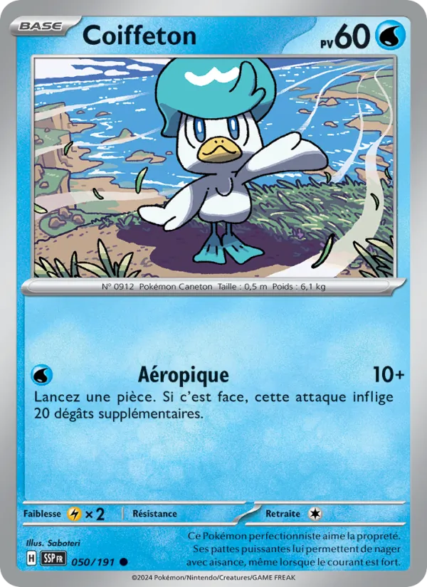 Coiffeton 50/191 — EV08 – Étincelles Déferlantes — Carte Pokémon française